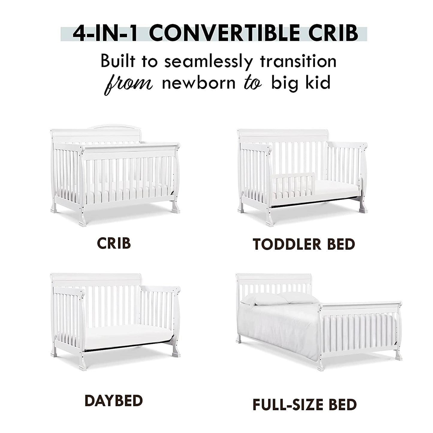 DaVinci Baby Kalani 4-in-1 Convertible Crib
