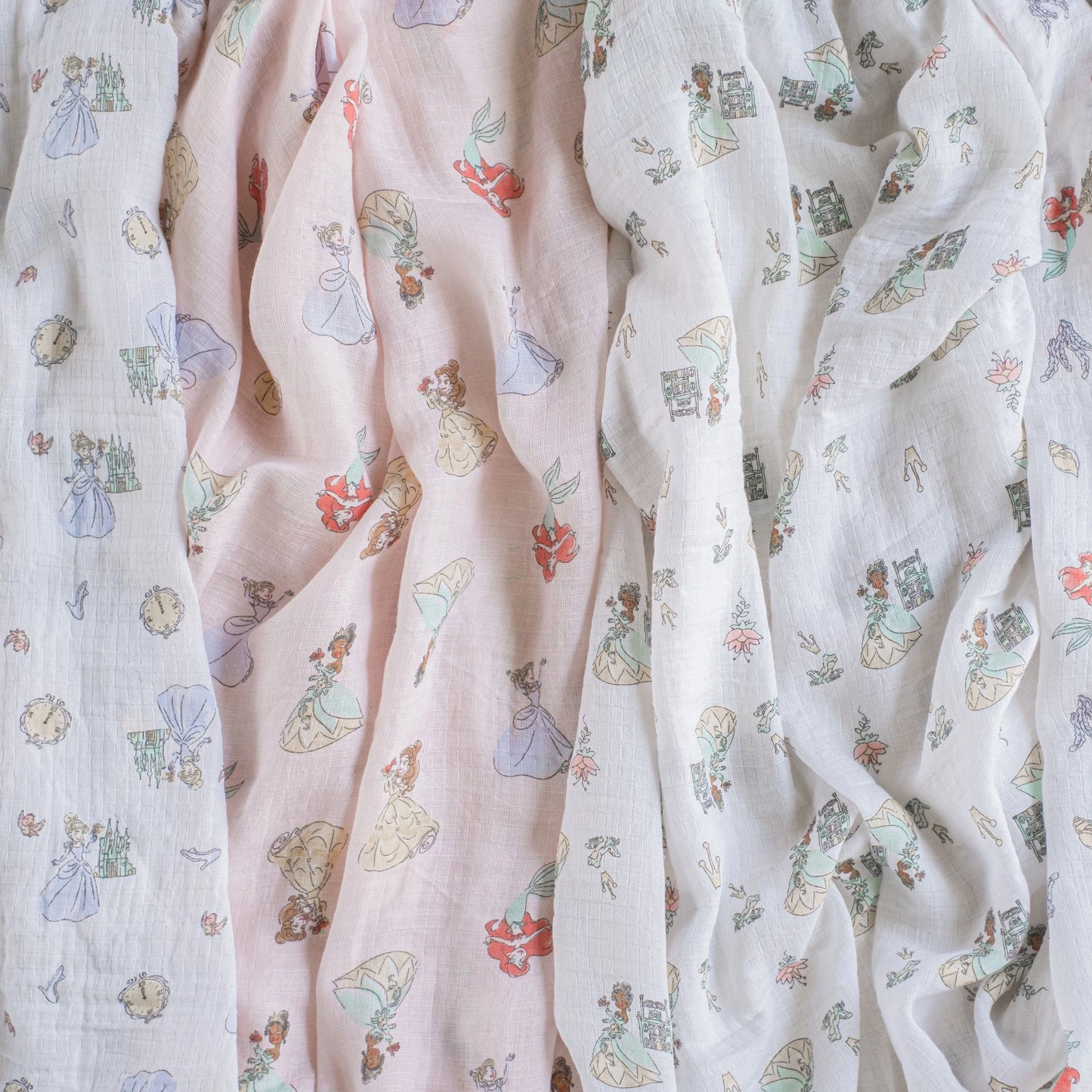 2-pack Essentials Cotton Muslin Swaddle Blanket (Disney Princess)