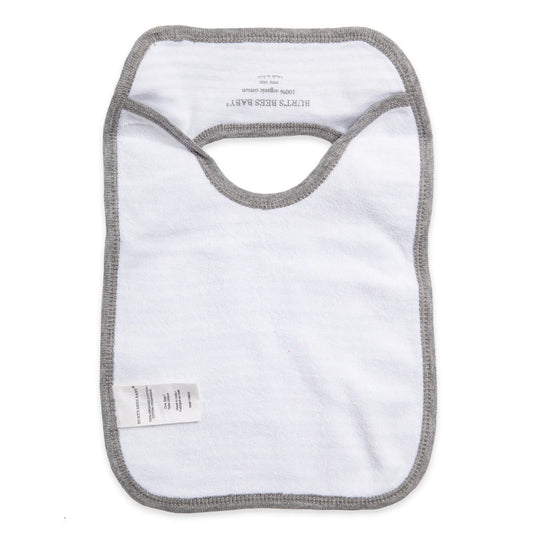 Burts Bees Baby Organic Baby Pull On Bibs 4-pack (Bee Essentials Heather Grey)