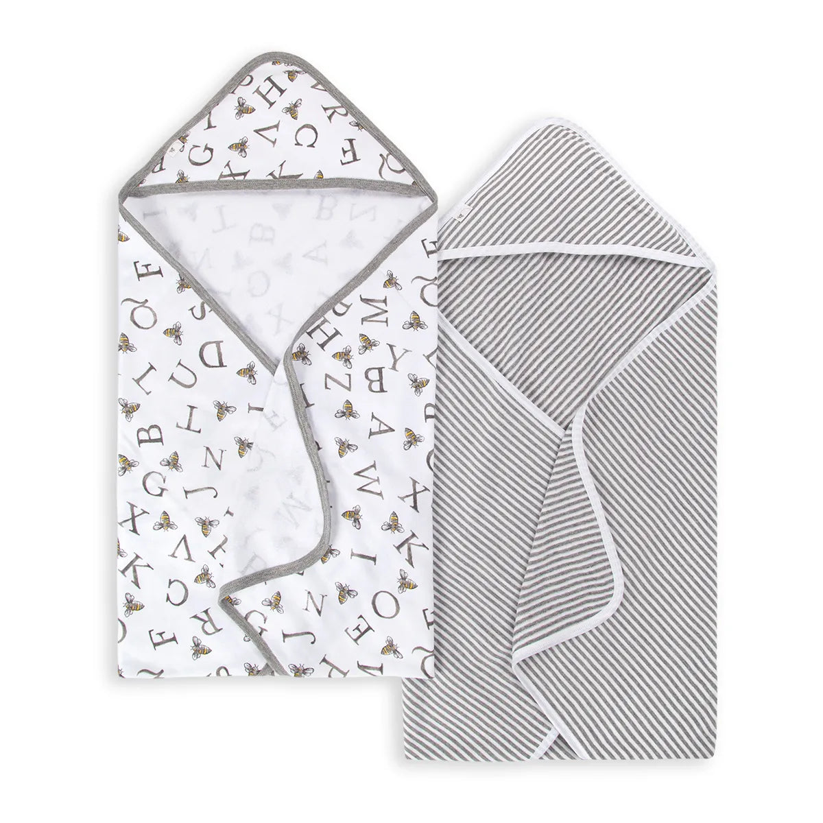 Burts Bees Baby Organic Cotton Hooded Towels 2-pack (A-Bee-C)