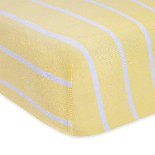 Burt's Bees Baby BEESNUG® Fitted Crib Sheet (Sunshine Stripe)