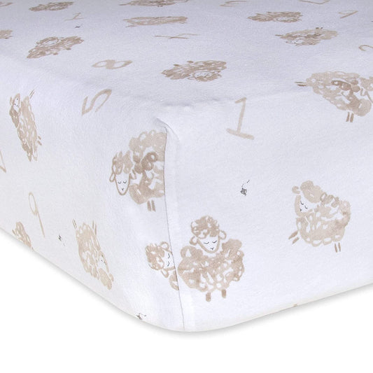 Burt's Bees Baby BEESNUG® Fitted Crib Sheet (Counting Sheep Cloud)