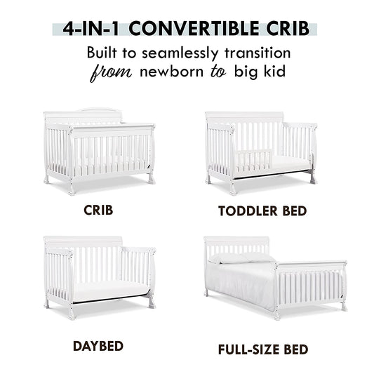 DaVinci Baby Kalani 4-in-1 Convertible Crib (White)