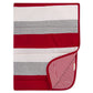 Burts Bees Baby Organic Baby Reversible Blanket (Holiday Jumbo Stripe)