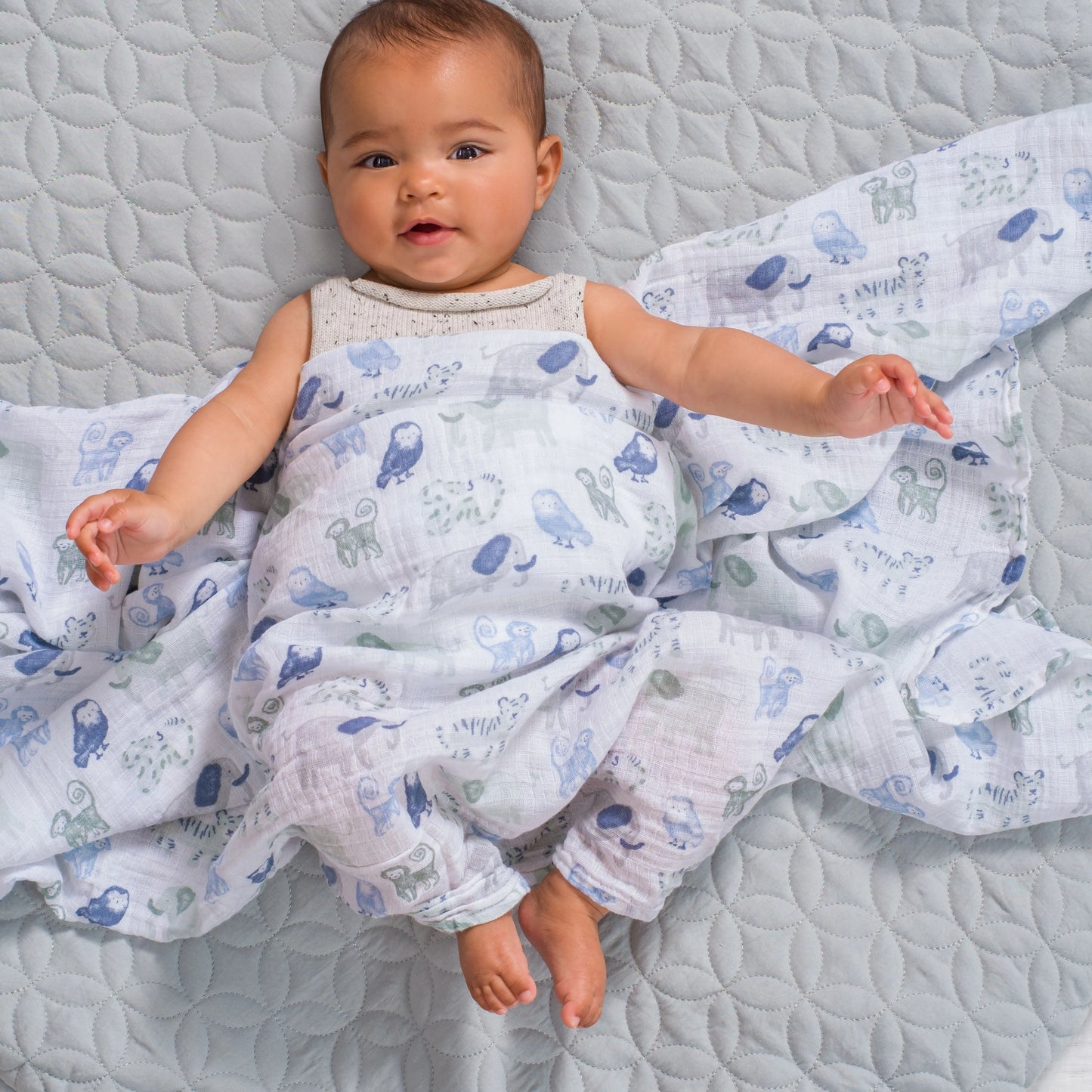 2-pack Essentials Cotton Muslin Swaddle Blanket (Time to Dream)