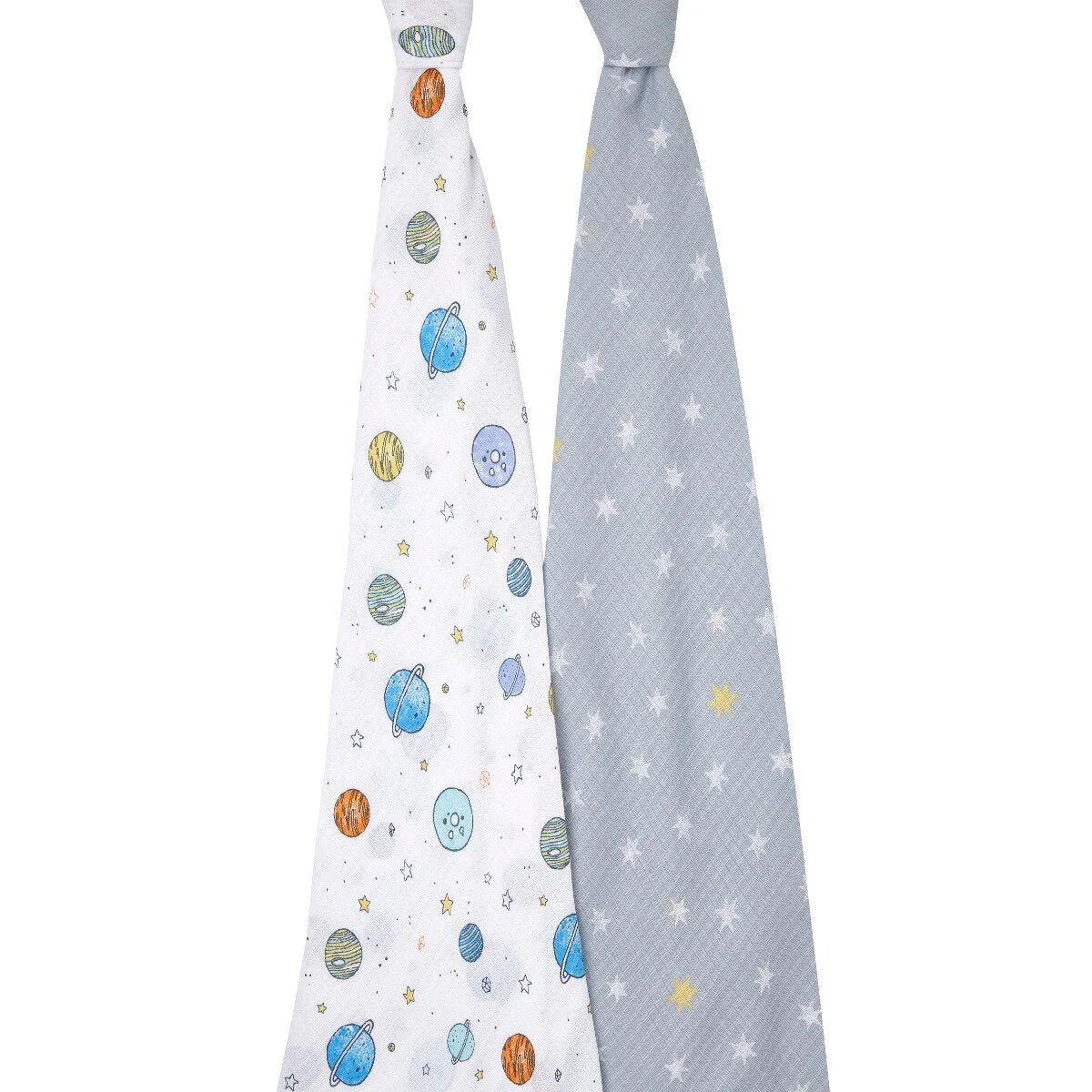 2-pack Essentials Cotton Muslin Swaddle Blanket (Space Cadet)