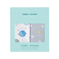 2-pack Essentials Cotton Muslin Swaddle Blanket (Space Cadet)