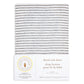 Burt's Bees Baby BEESNUG® Fitted Crib Sheet (Classic Strip Heather Grey)