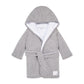 Burts Bees Baby Organic Cotton Knit Terry Hooded Robe (Heather Grey)