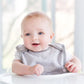 Burts Bees Baby Organic Baby Pull On Bibs 4-pack (Bee Essentials Heather Grey)
