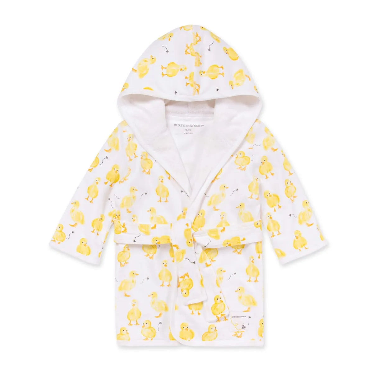 Burts Bees Baby Organic Cotton Knit Terry Hooded Robe (Little Ducks)