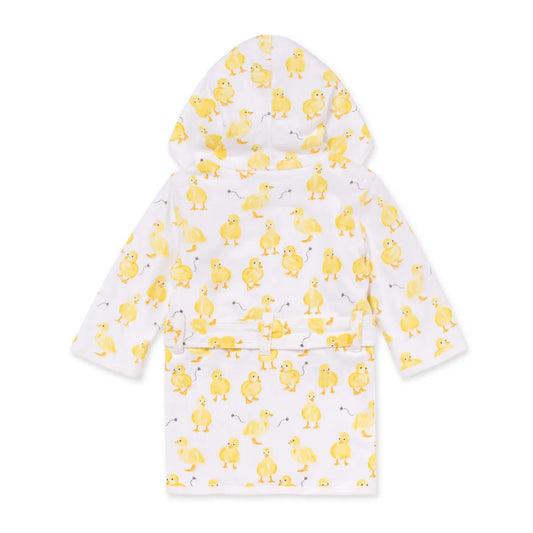 Burts Bees Baby Organic Cotton Knit Terry Hooded Robe (Little Ducks)