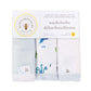 Burts Bees Baby Organic Cotton Wash Cloths 3-pack (Whale of a Tale)